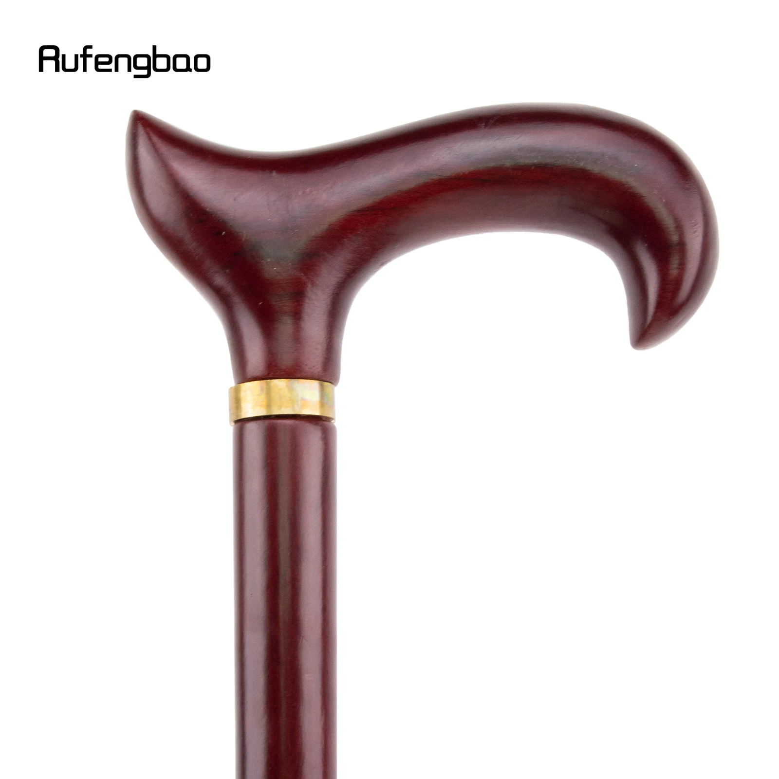 Red Wooden Single Joint Fashion  Performance Stage Cane Decorative Stick Decorative Cane Cosplay  Parties, For Cosplay & Party