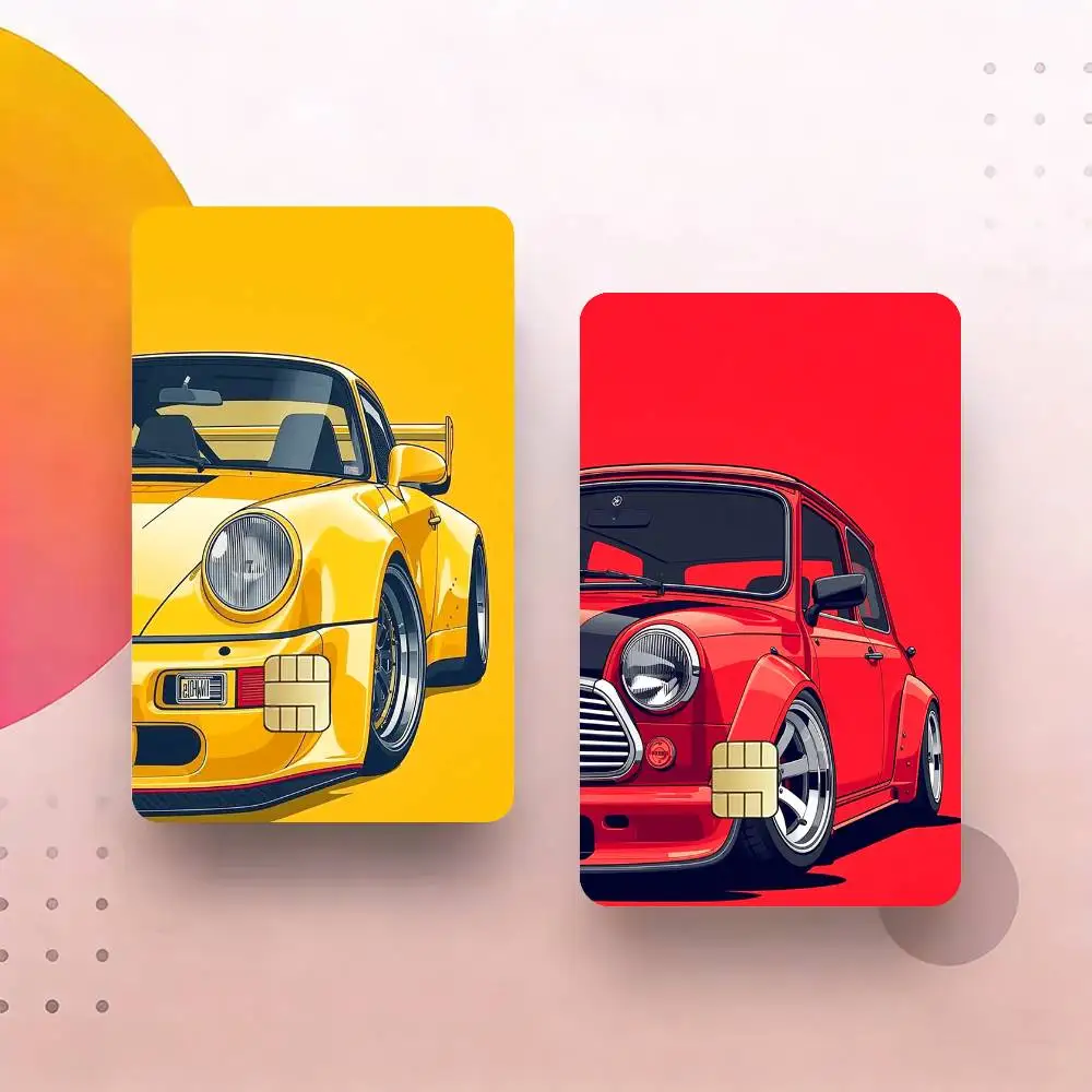 

Cool C-Car Credit Card Skin Stickers For VISA Bank Bus Metro Access Card Protective Film Cover Sticker