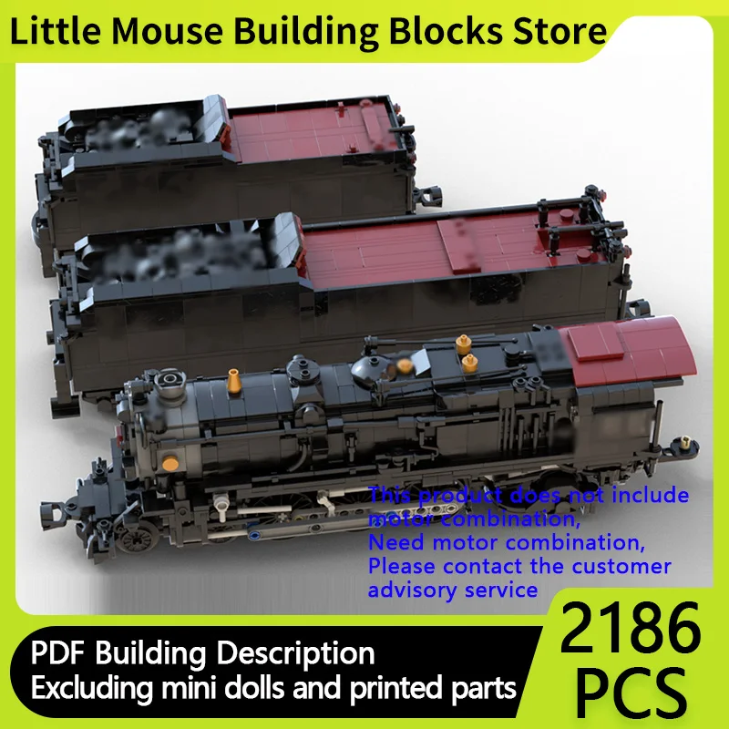 

City Car Model MOC Building Bricks Rail K4 With 130P75 And 250P75 Tenders Modular Technology Children Holiday Gifts Assemble Toy