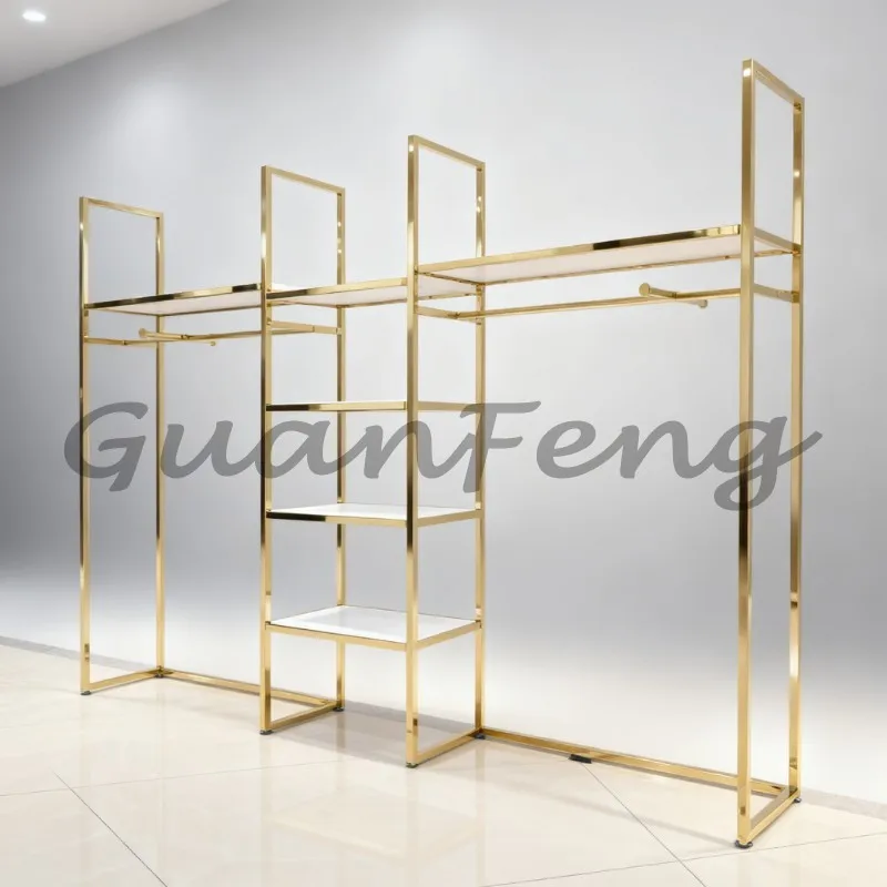 Clothing Display Rack Custom Garment Hanging Stand Retail Shop Fittings for Boutique Store