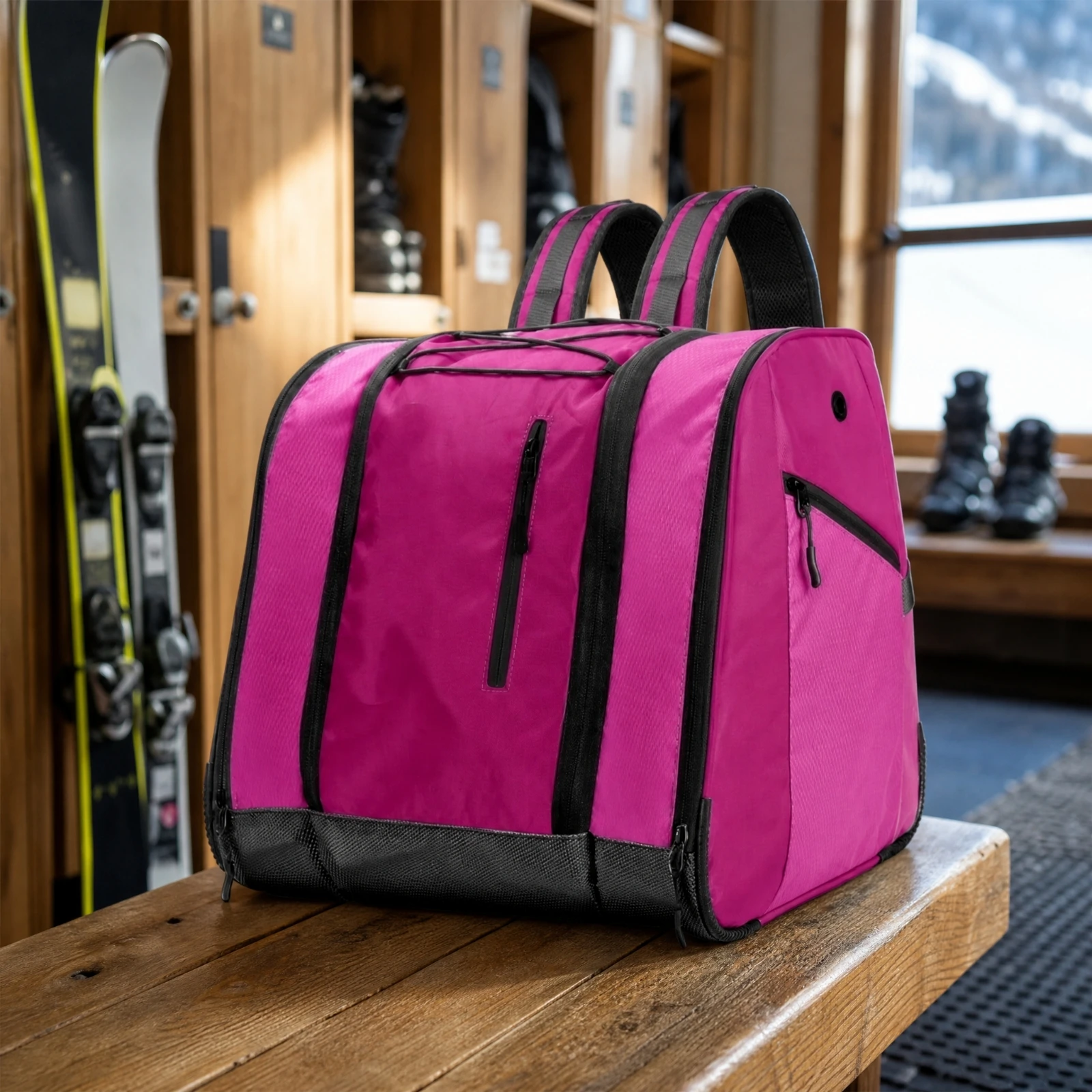 Sports Gear Backpack with Boot Compartment Versatile Ski Boot Backpack Multifunctional Sports Storage Pack for Skating Sessions