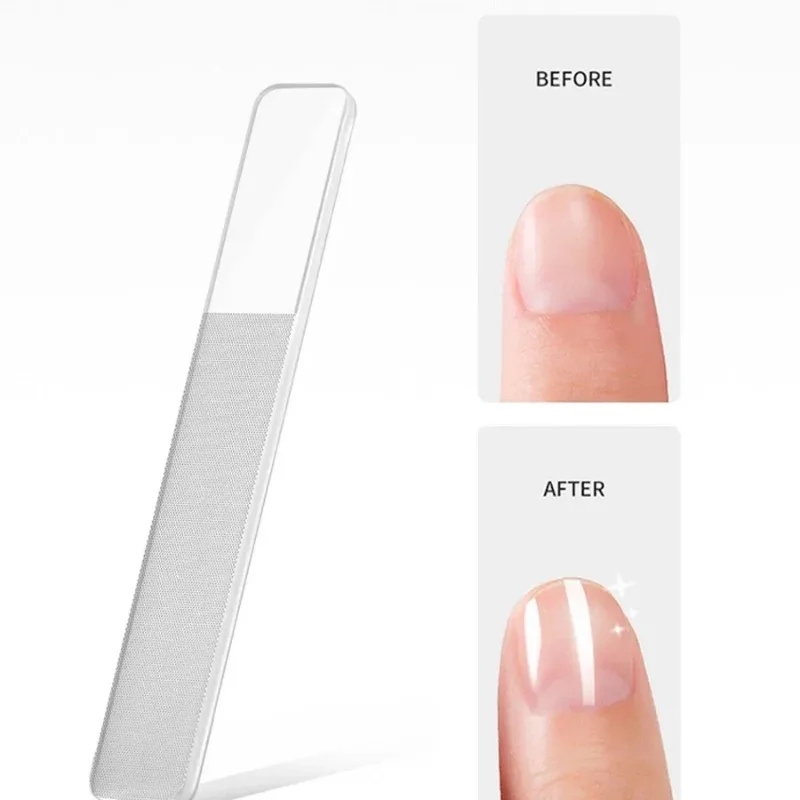 Nano-glas nagelvijlen Professioneel polijsten Manicure Art Tool Wasbaar Maak nagels fleuren gemakkelijk zoals nagellak