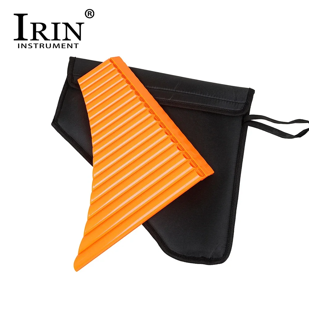 IRIN Pan Flute 16 Pipes C Key Panpipe Environmental ABS Row Flute Flauta with Bag Traditional Woodwind Musical Instrument ﻿