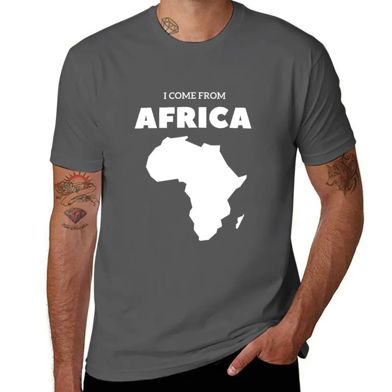 

I Come From Africa T-Shirt Breathable Sportswear T-Shirt for Men