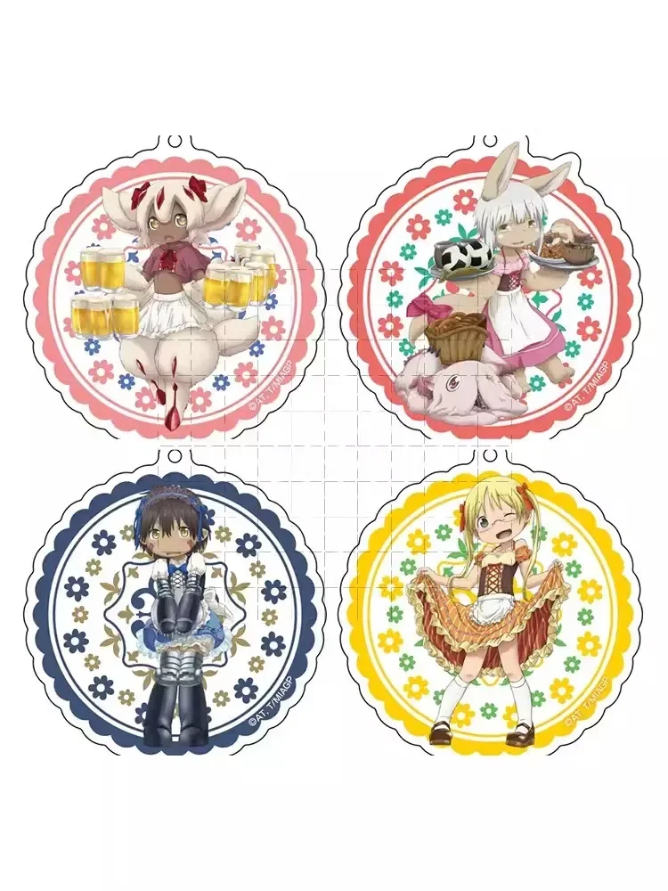 Game Faputa Riko Nanachi Maruruku Marulk Prushka Acrylic Stand Figure Doll Anime Keychain Toy Keyring for Gift