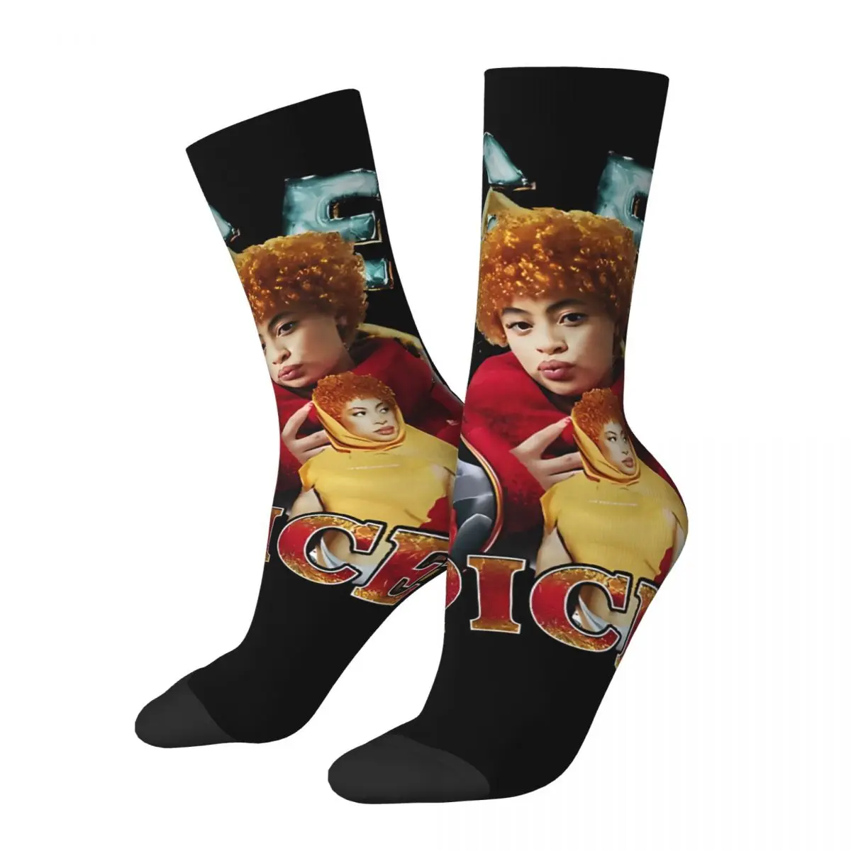 Hip Hop Retro Slick Crazy Men's compression Socks Unisex Certified Munch  Street Style Pattern Printed Funny Novelty Happy Crew