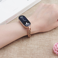 For Mi band 9 Strap Chain Wristband for Mi Band 10 9 8 7 6 5 Smart Bracelet Strap Women Girls Watch Band for Xiaomi Smart Band 8
