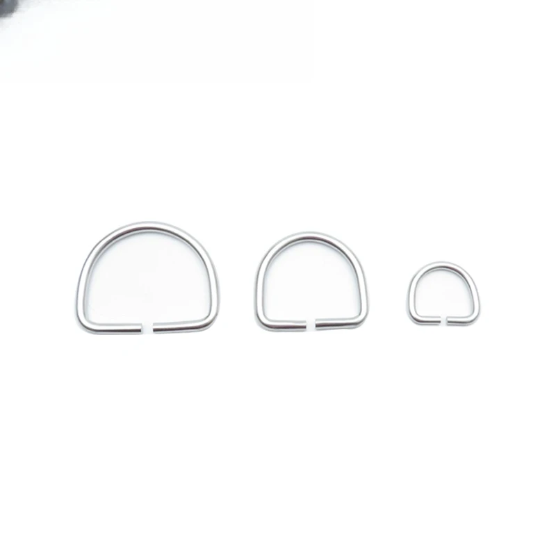 Stainless Steel Diving Slip-up No-disassembly Lazy Flat D-ring Serrated Sun-shaped Buckle D-ring