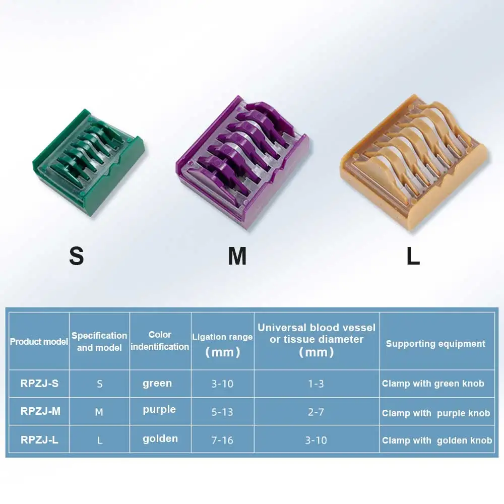 1pc plástico médico laparoscópico polímero ligadura clipes endoscopia cirurgia cirúrgica clipes vasculares ferramentas médicas acessórios