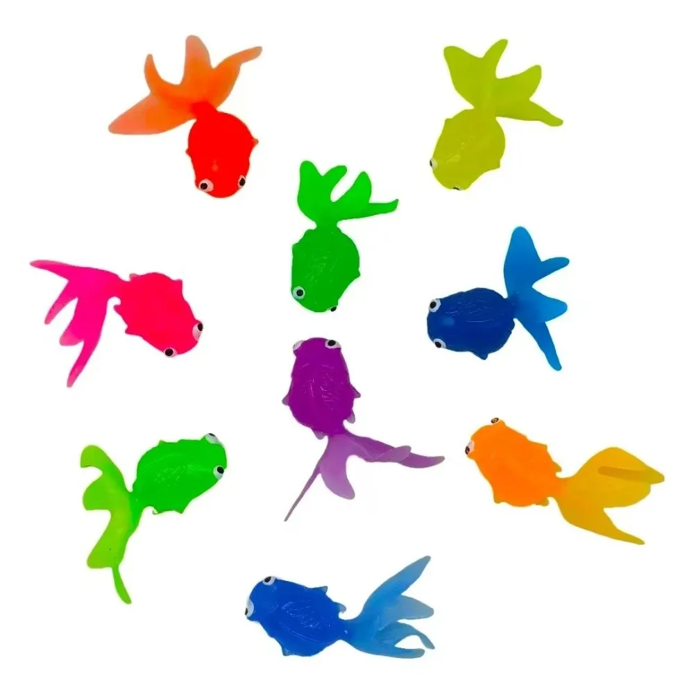Simulated Soft Glue Goldfish Fishing Toy Artificial Aquarium Decorations Plastic Fish Tank Ornaments Floating Fish Fishing Toys