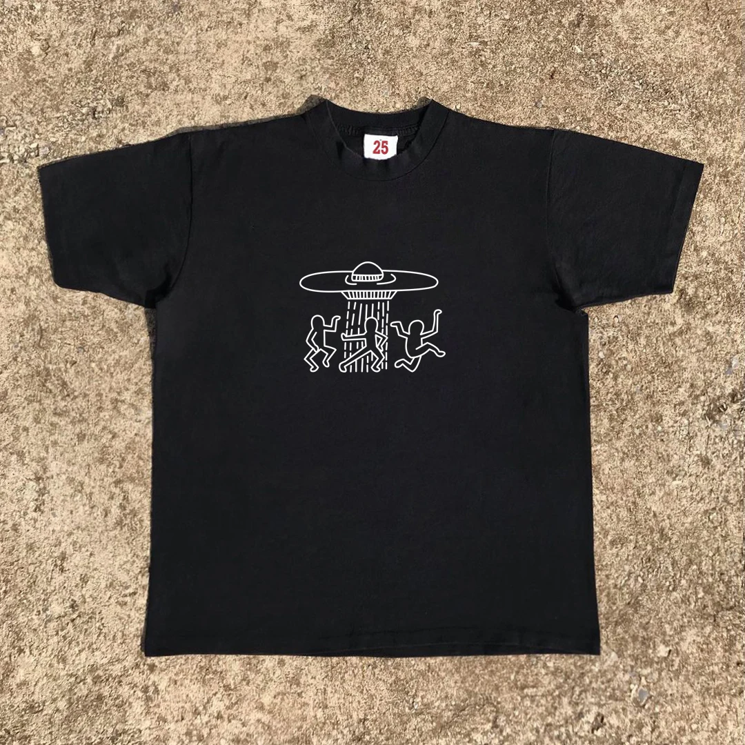 

Дышащая футболка Ort Sve T-irt Retro fiti Master, версия 220G, накладка на плечо, Casual Cotto...