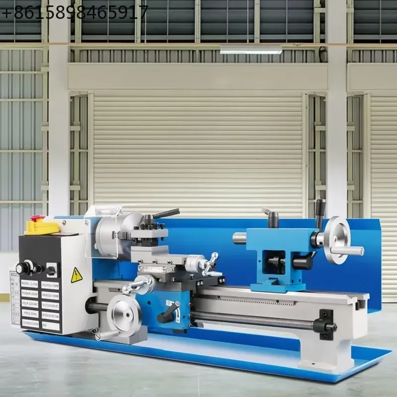 Upgraded 7x14 Inch Benchtop Metal Lathe 550W Variable Speed 2250RPM CNC Mini Lathe Machine with 3-Jaw Chuck Tool Box for