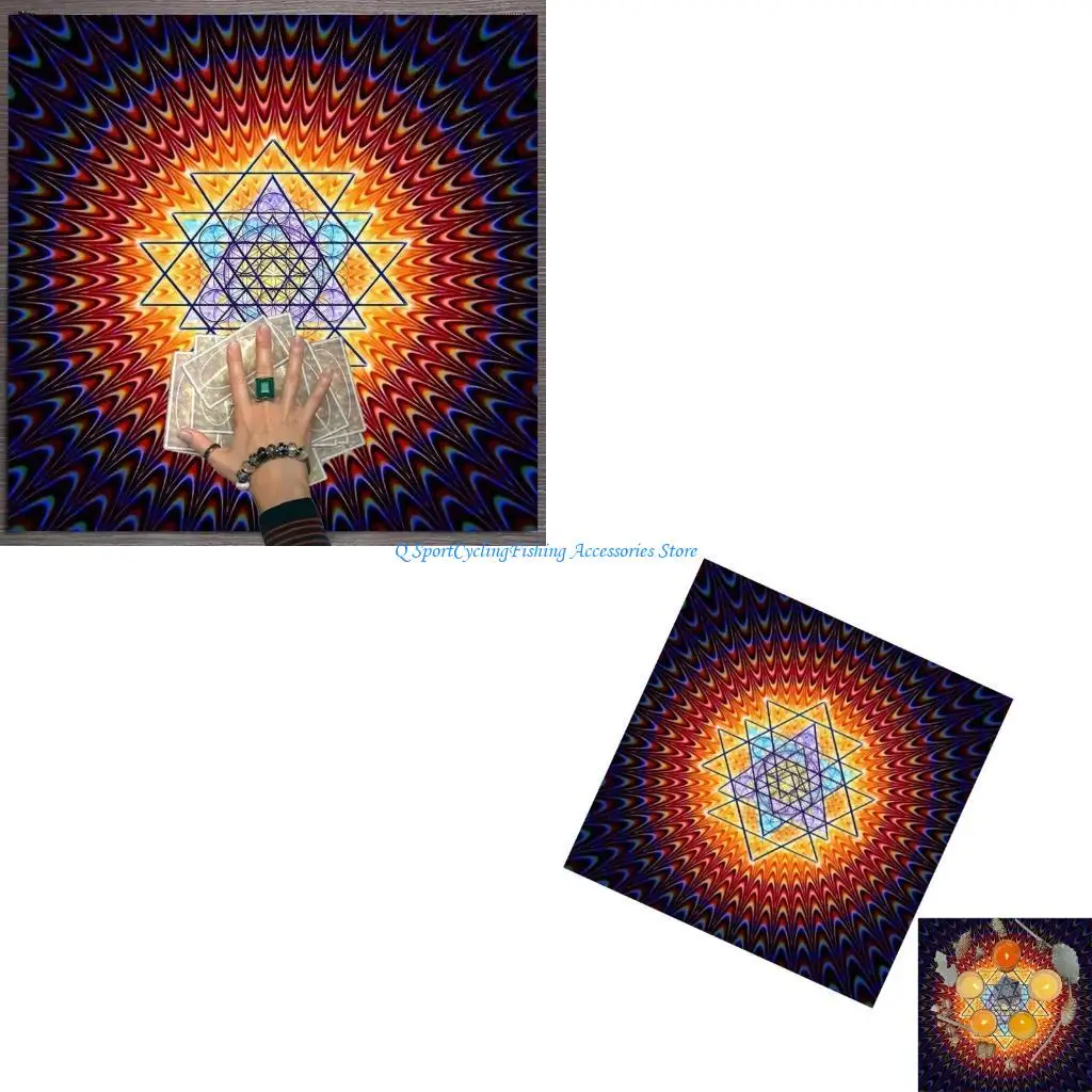 

Таинственный символ узор карты Таро скатерть алтари ткань алтари ткань гадание карта скатерть гобелен простой в использовании