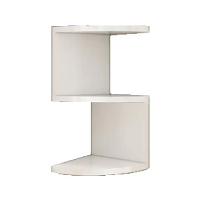 DT39 Corner Shelf, Triangle Bookshelf, 5 Tier Wall Mount Shelf, Punching-Free Storage Rack for Kitchen, Living Room, Bathroom,