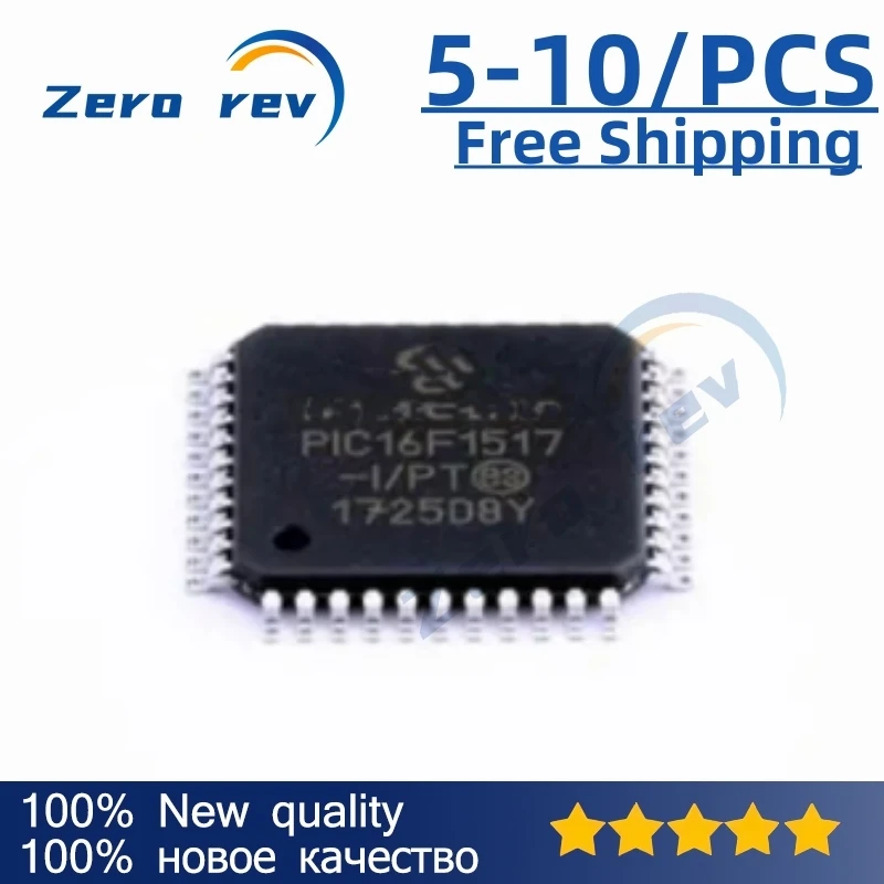 5-10Pcs 100% New Free Shipping T PIC16F1519-I/PT PIC16F1517-I/PT PIC18F44K22-I/PT TQFP-44