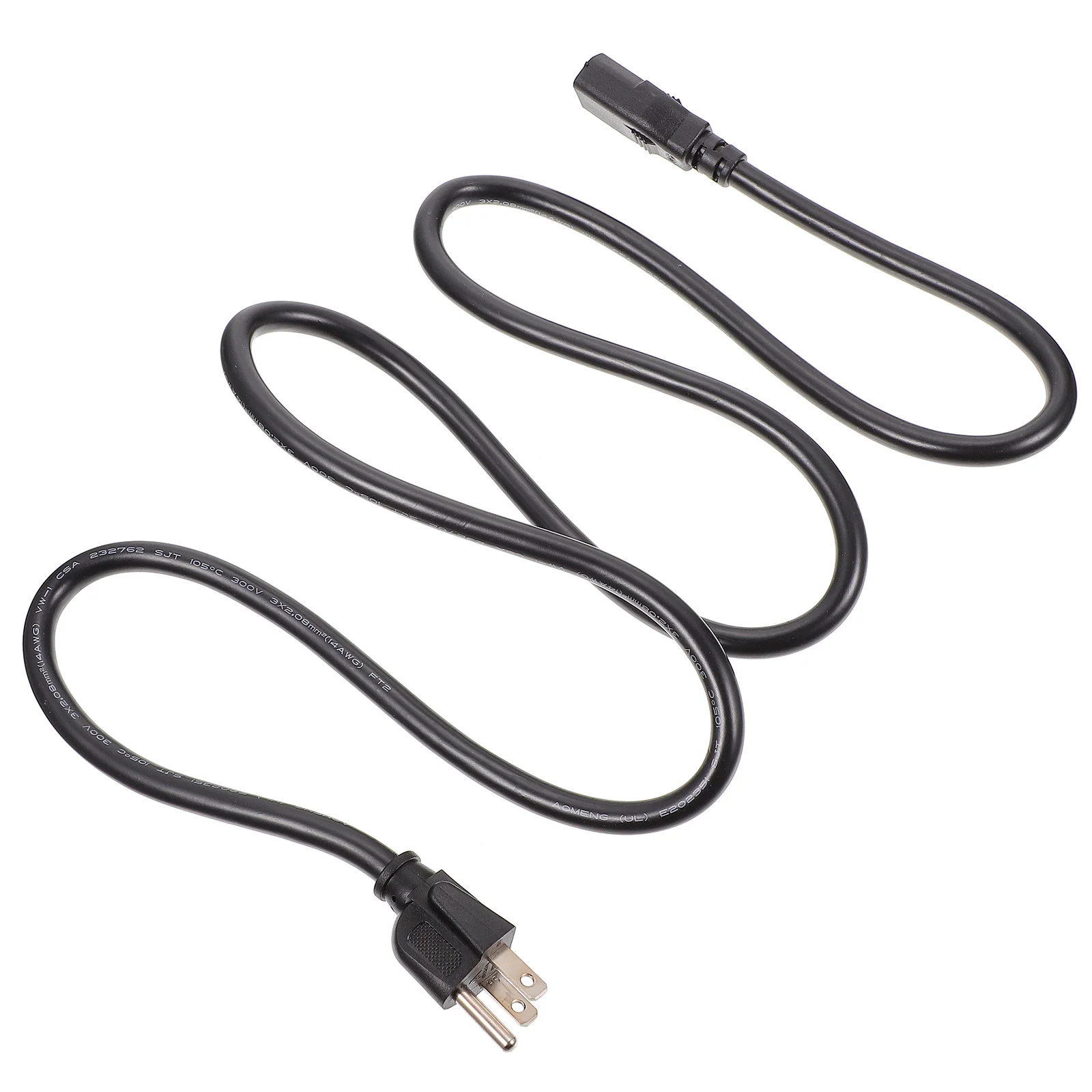 

1Pcs 3-Prong Power Cable Us Plug Replacement Extension Cord for Display Rice Cooker Pc Monitor Printer Power Cable