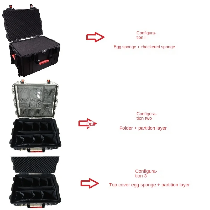 Safety Toolbox Instrument Instrument Box Shockproof Protection Equipment Case Shockproof Protection Instrument Container JS-12