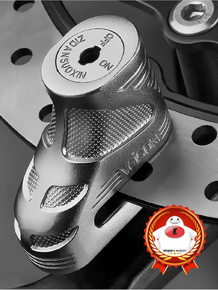 AliExpress VEISON Motorcycle Bike Lock Heavy Duty Anti-Theft Hardened Steel Mini Disc Brake Wheel Lock with 2 Keys Accessories