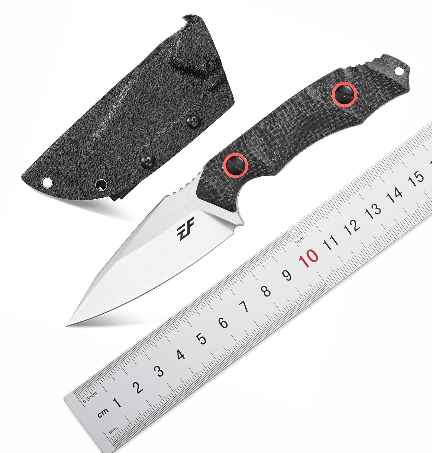 

Eafengrow EF136 нож с фиксированным лезвием 154 см, стальное лезвие, ручка из микрокарты, инструмент для повседневного использования, Компактный прямой нож для работы, кемпинга