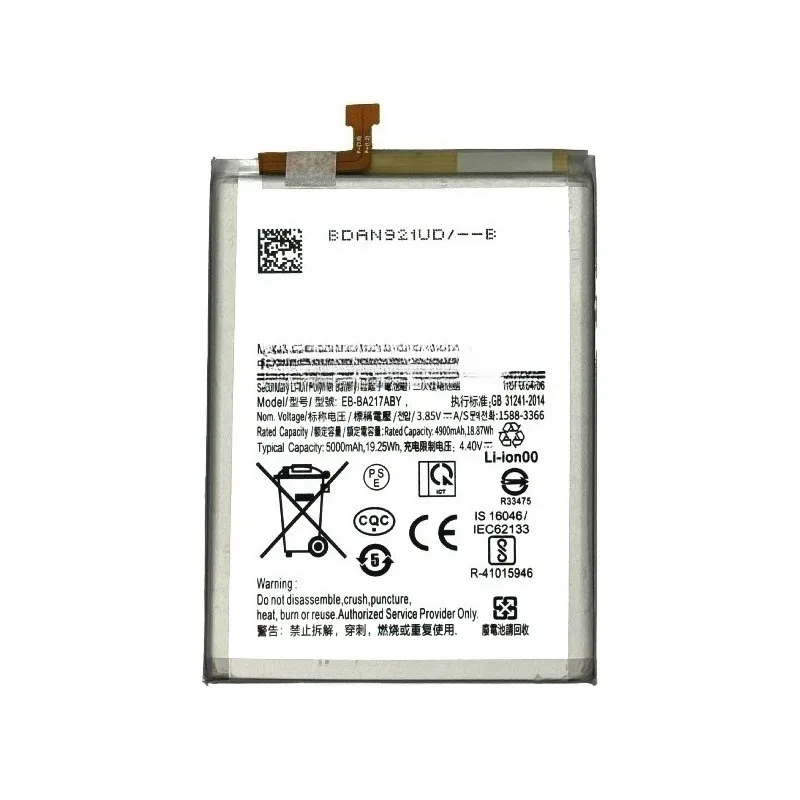 アップグレードされたEB-BA217ABY 5000mAh携帯電話バッテリー、サムスンA21S A207 A217 A12 A125H A127 A022F M02 A02 M12 A13 4G A135用