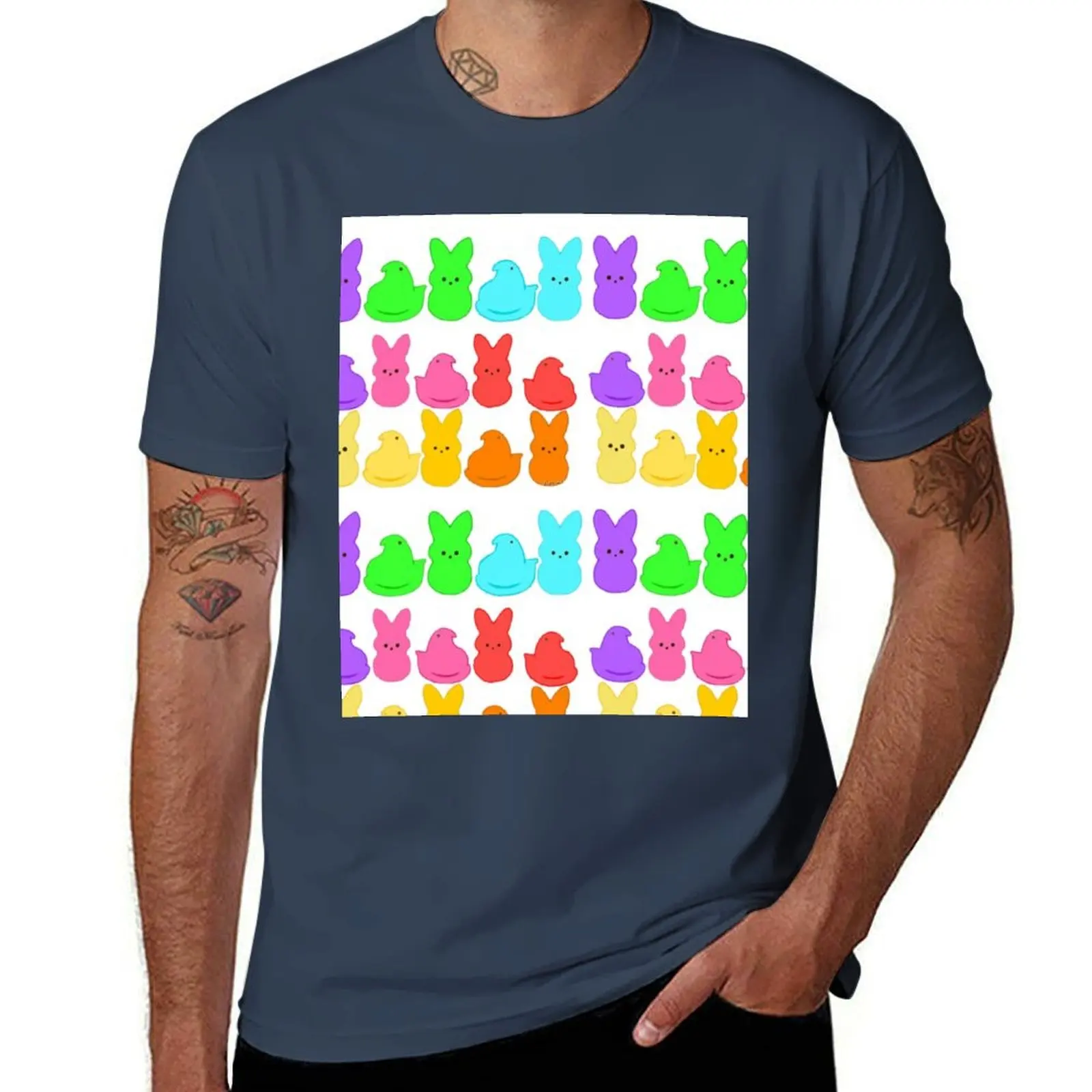 

peeps! Easter T-Shirt Casual Streetwear Short Sleeve Tee