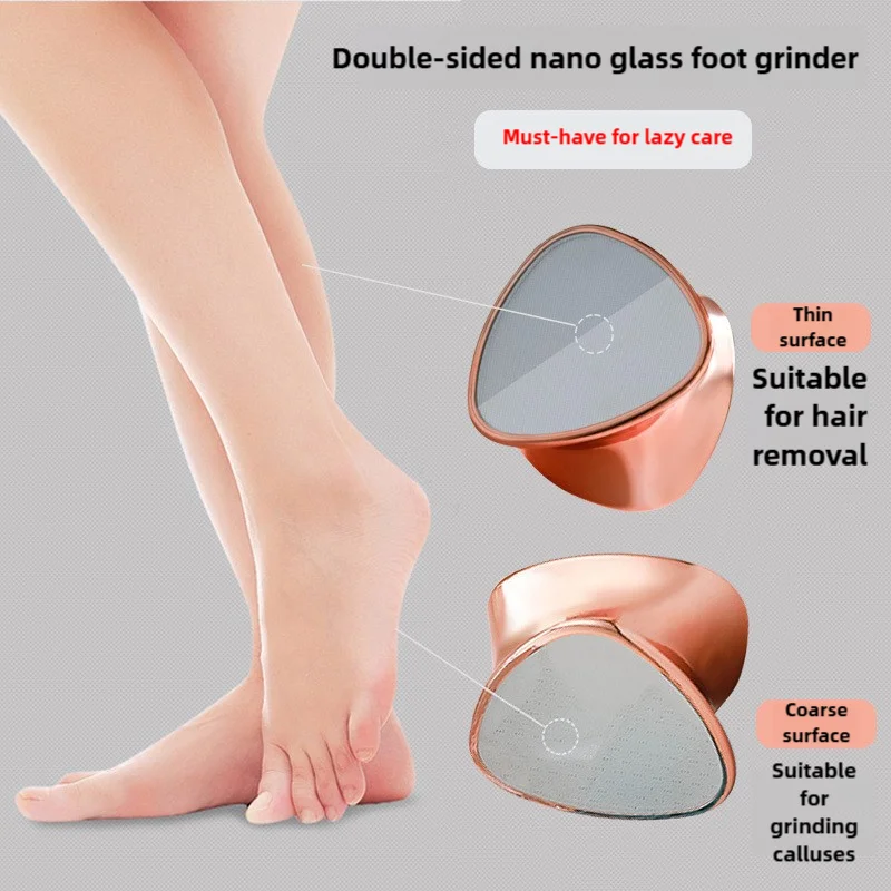Foot Grinder To Remove Dead Skin Foot Rubbing Board Grinding Calluses Nano Glass Foot Scrubber Repair Foot Scraping Heel Tool