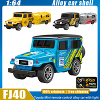 Mini Rc Car 1:64 Alloy Toyota Remote Control Car 4WD Desktop Small Drift Off-road Vehicle Pocket Custom Kids Toy Birthday Gift