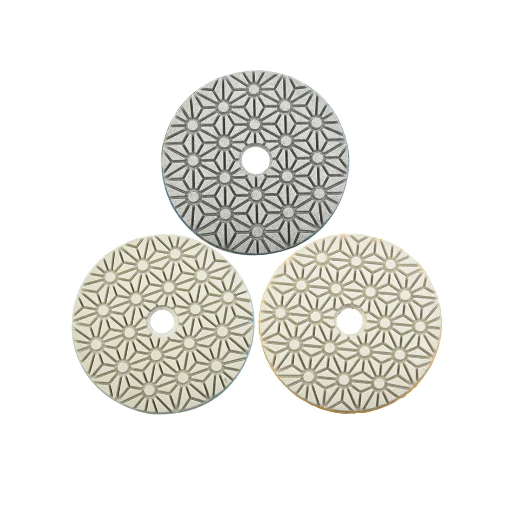 

High Quality Wear-Resistant Polishing Pads Tool 3pcs Exquisite Granite Parts Practical Replacement Stone Wet/Dry