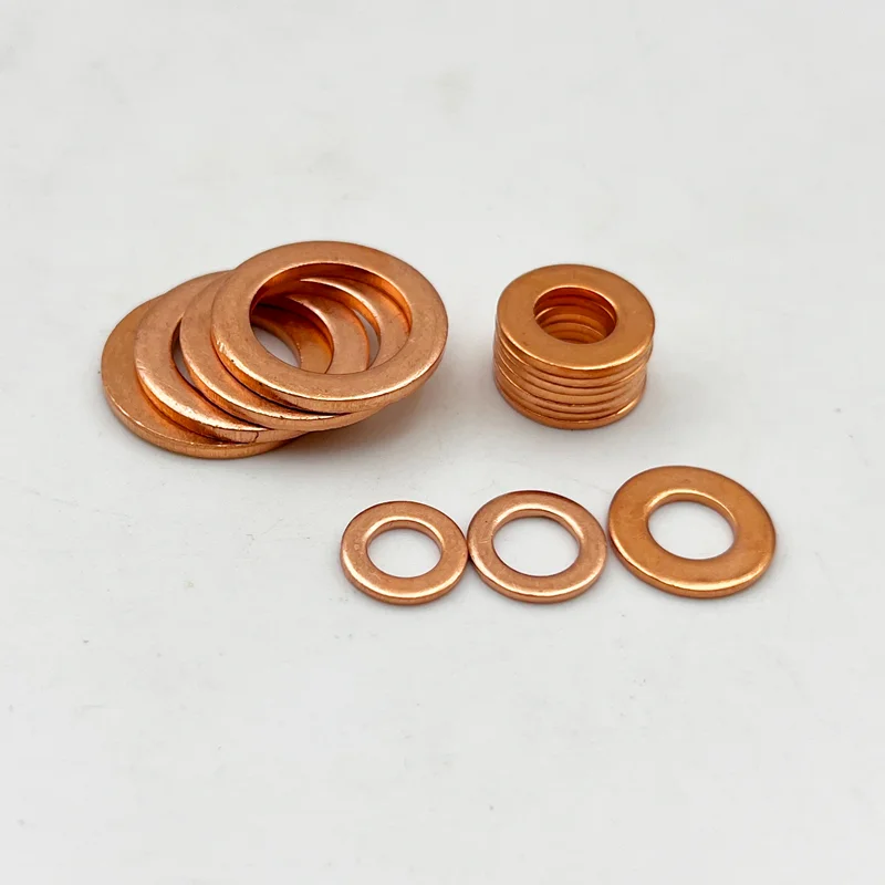 240 buah 325 buah/Set Set Gasket tembaga mesin cuci Set Meson bantalan lembar logam kerah kuningan mesin cuci polos datar Gasket Kit M2-M14/M5-M20