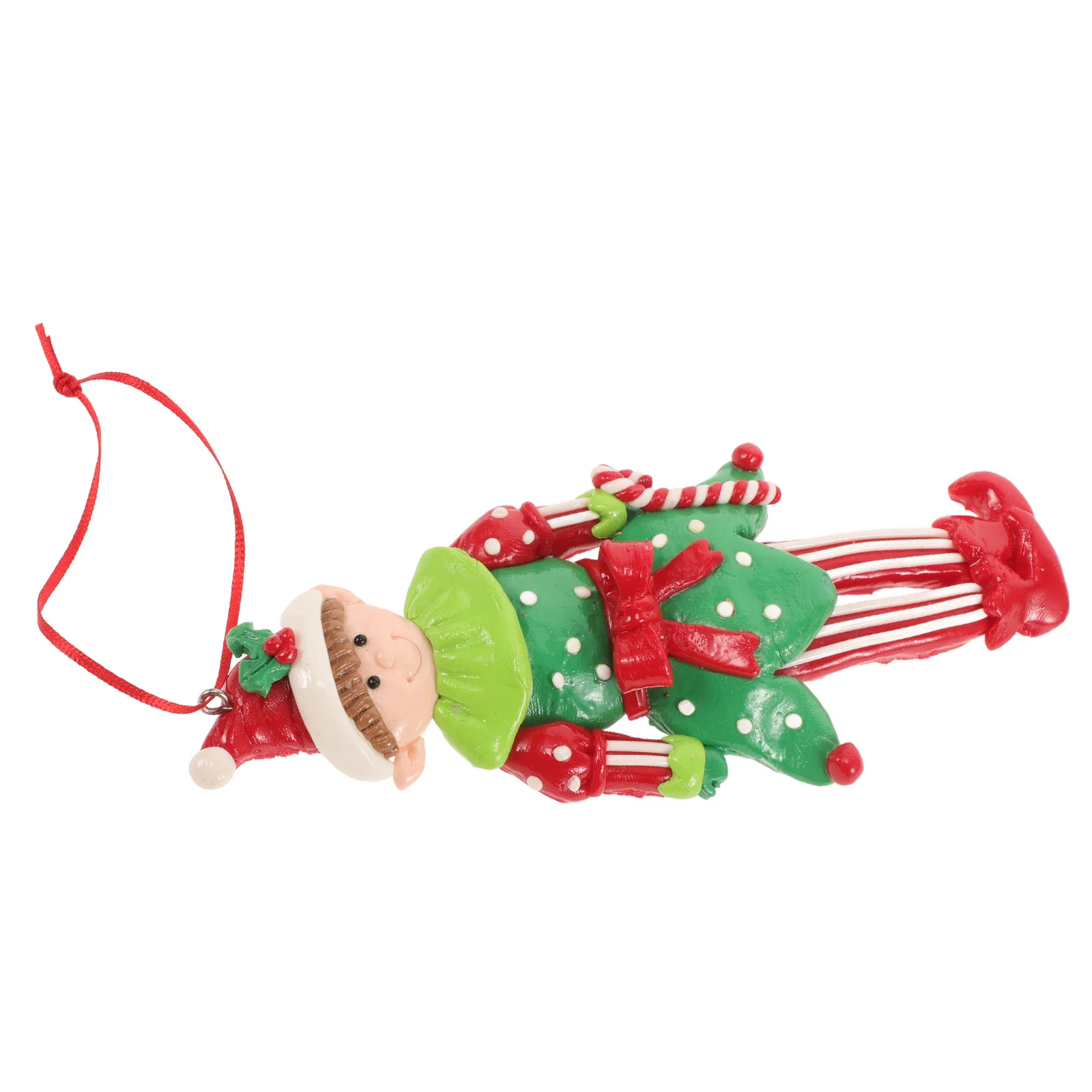 

Vibrant Clay Elf Christmas Ornaments Hanging Decor for Tree Party Supplies Holiday Home Decoration Xmas Pendant Festive