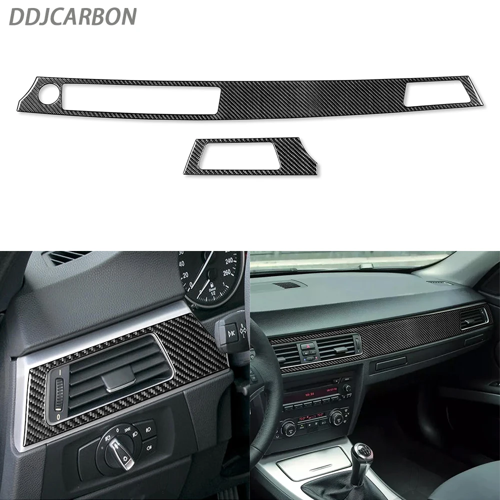 

For BMW 3 Series E90 2006-2008 Carbon Fiber Center Dash Air Outlet Suits Trim Cover Car Interiors Accessories Decoration Sticker