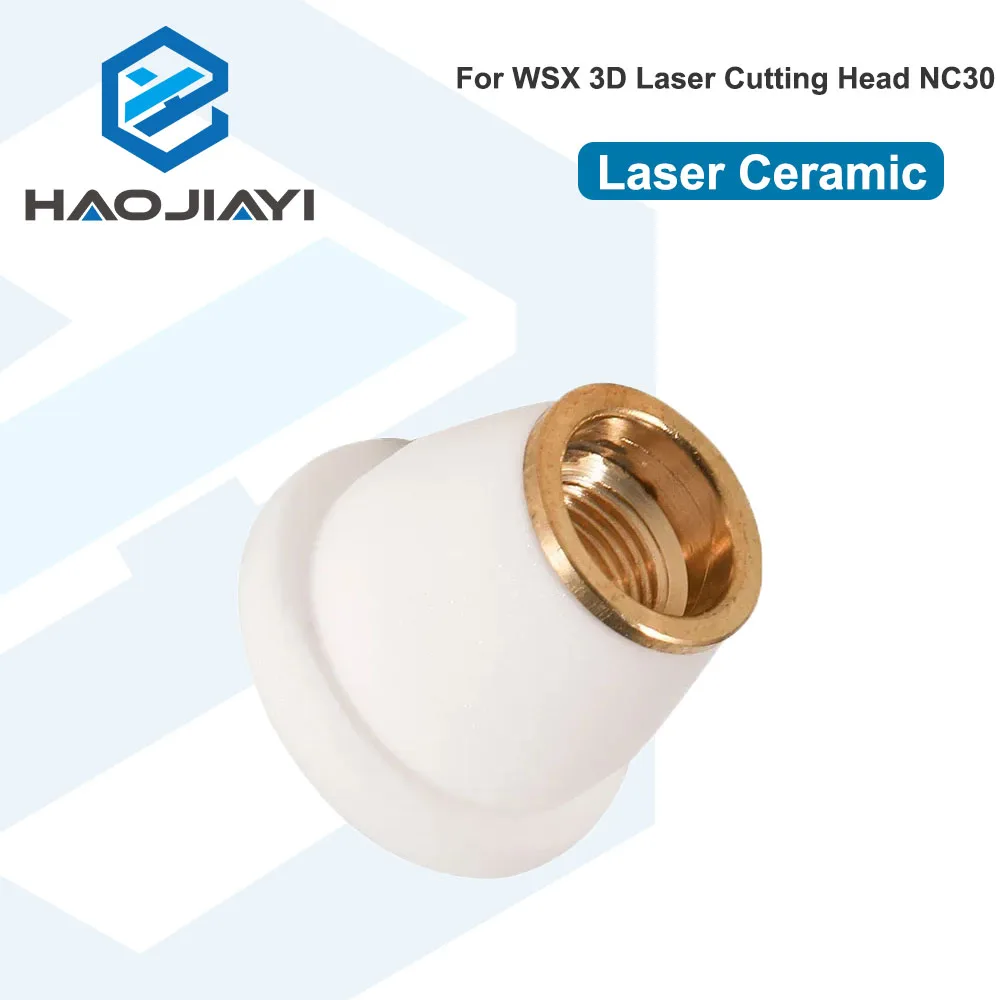 WSX Laser Head Laser Ceramic Dia.13mm M5 Thread Nozzle Holder Nozzle Connect Ceramic Part for WSX 3D NC30 Laser Head