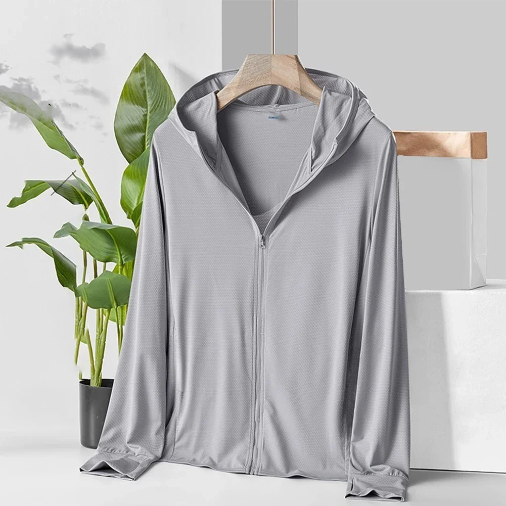 

Men Quick Dry Sun Protection Clothes Breathable Skin-friendly Sunscreen Jackets