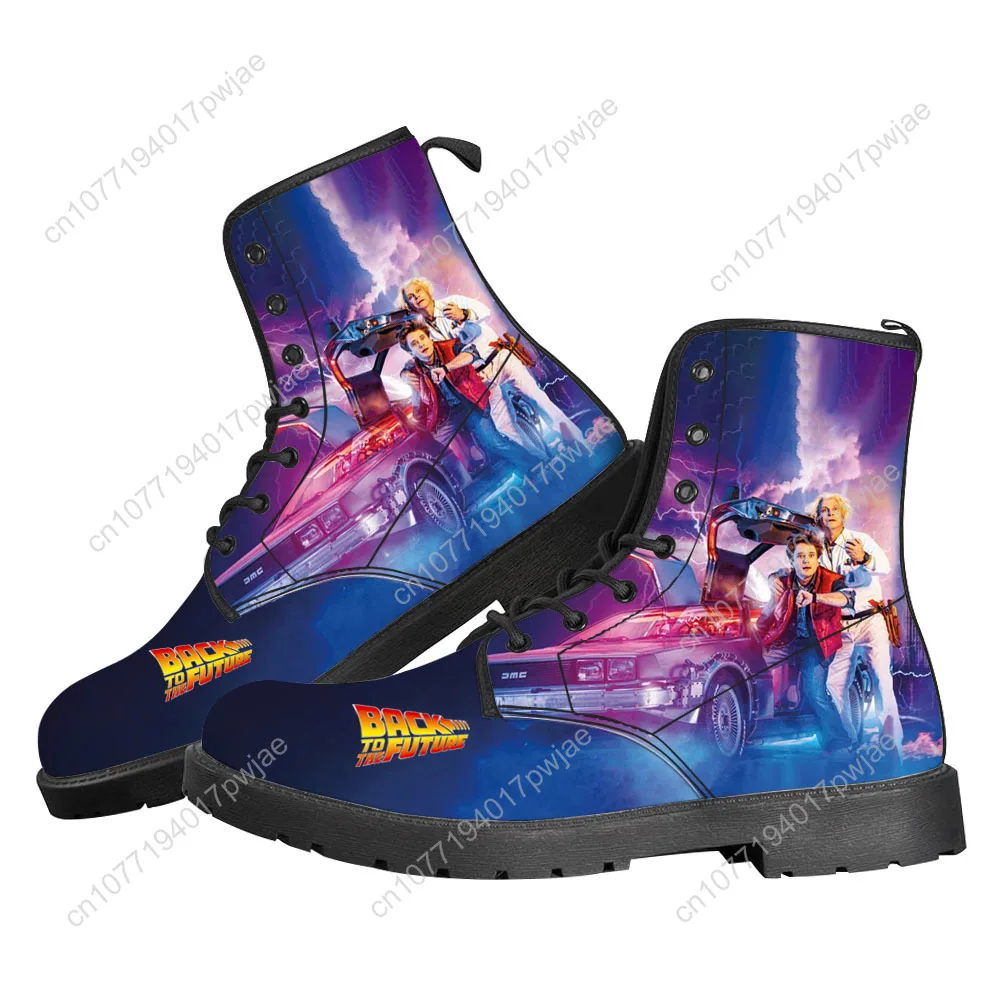 العودة إلى المستقبل أفلام الخيال العلمي أحذية كاجوال للرجال والنساء أحذية مصنوعة حسب الطلب أحذية عالية الجودة وخفيفة الوزن