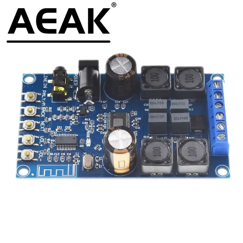 AEAK TPA3116 50W+50W 2.0 Audio Wireless Bluetooth Stereo Digital power amplifier Board With Shell