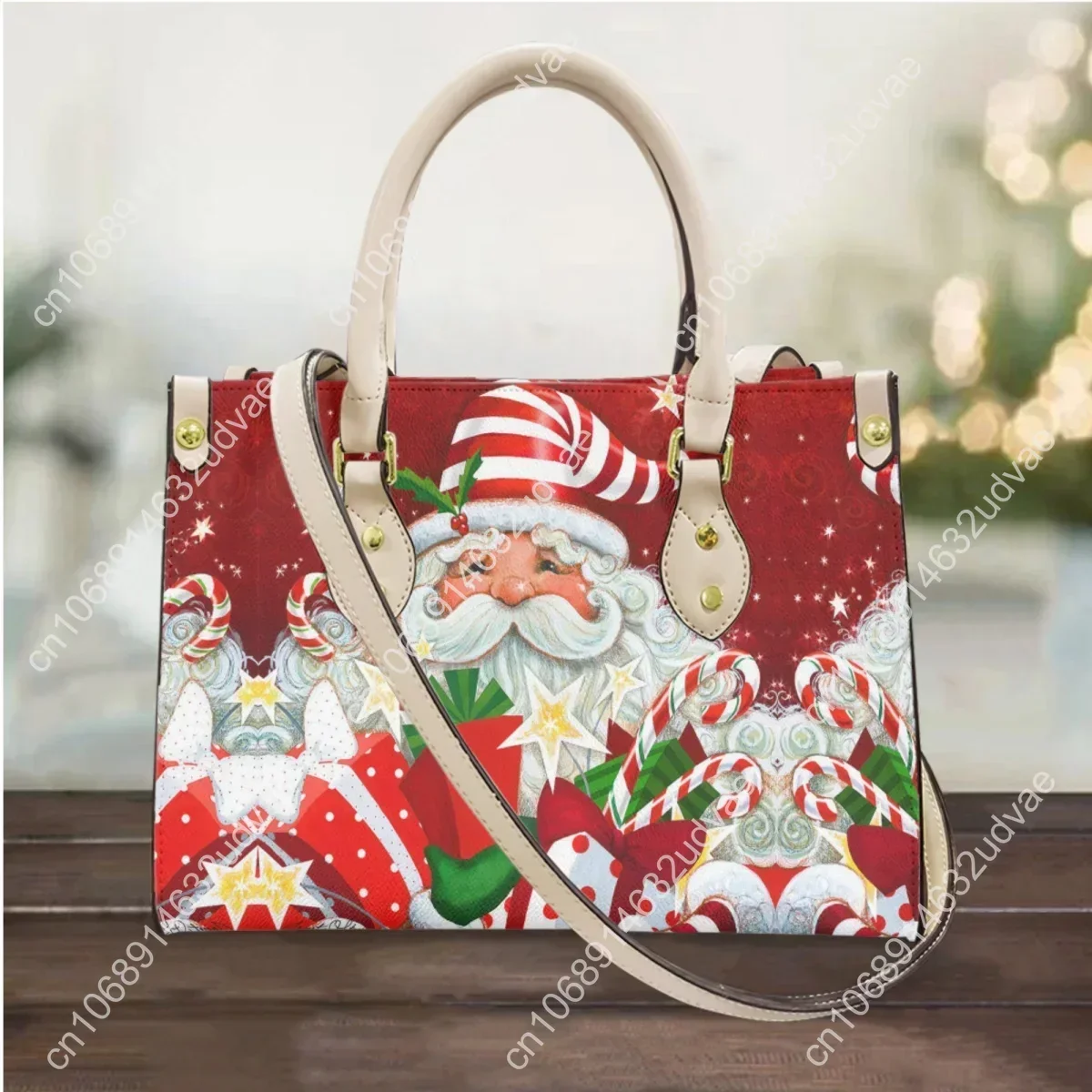 Chrismas Snowman Printing Brand Designer Handbags Stylish Women's Leather Shoulder Bag Xms Gift Pu Leather Female Bolsos Clutch