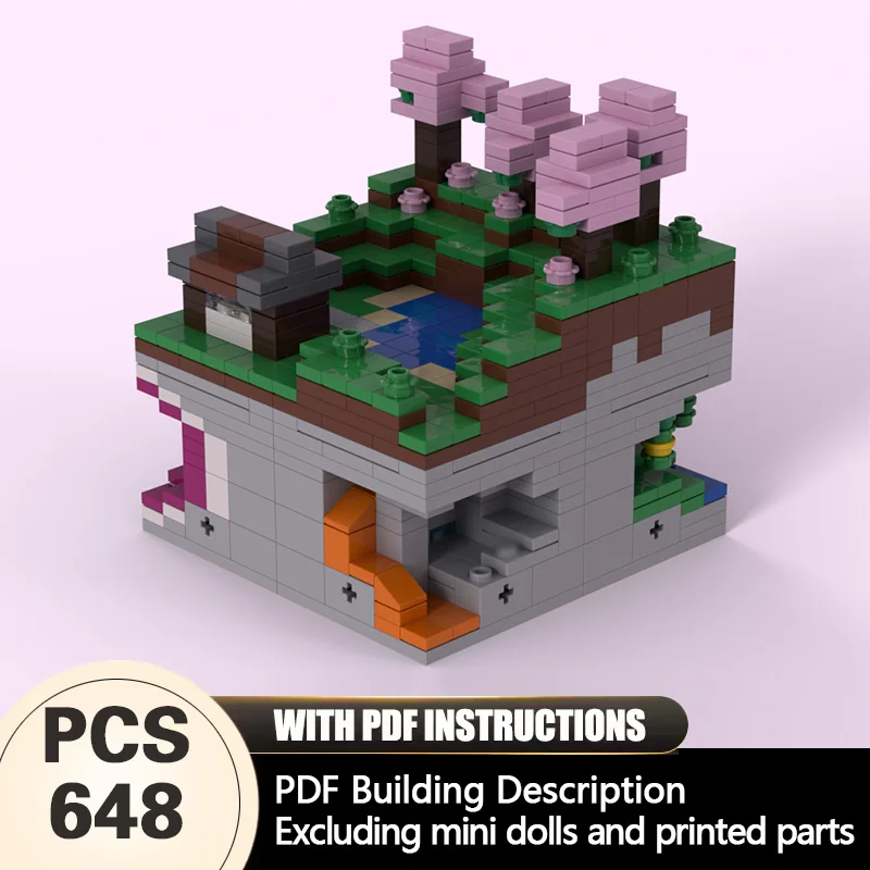 

Creators Plant Series Model MOC Building Bricks Cherry Blossom Biome Modular Technology Gifts Holiday Assemble Children Toy Suit