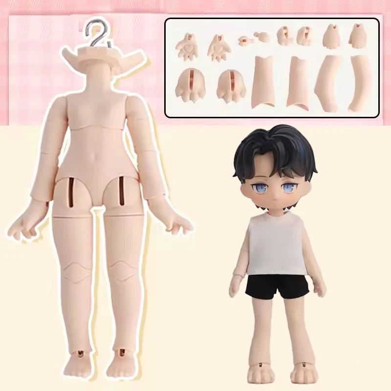 

New 1/12bjd Body Animal Body Cat Bear Body for GSC Clay Head, OB11, Joint Body Eplacement Hand Joint Accessories Toy