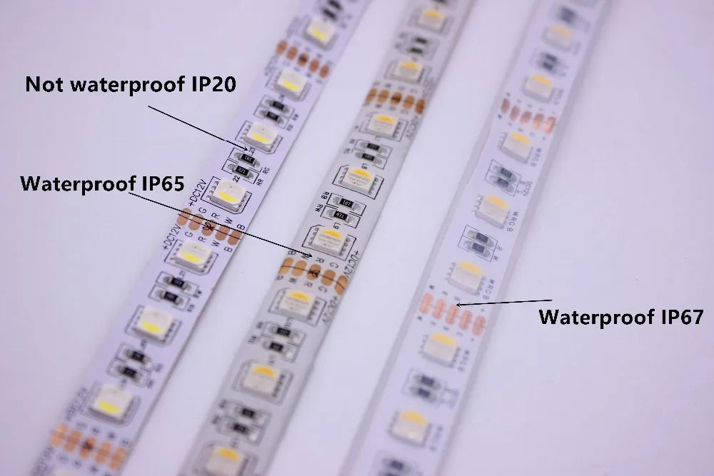 Waterdichte IP20/65/IP67 Led Strip Rgbw/Rgbww, smd 5050 Chip 12V 24V Flexibele Light Rgb + Wit/Warm Wit, 4 Kleur In 1 Led