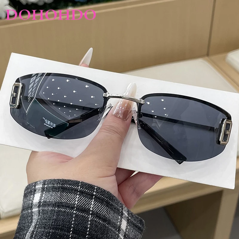 

Fashion Retro Y2K Steampunk Oval Women Sunglasses Brand Designer Trend Metal Men Sunglass Outdoor Travel Eyewear Female UV400
