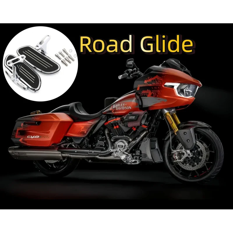 

Motorcycle Pegstreamliner Passenger Rear Footboard Bracket For Harley Touring Street Electra Glide Road King 1993-2024 Footpegs