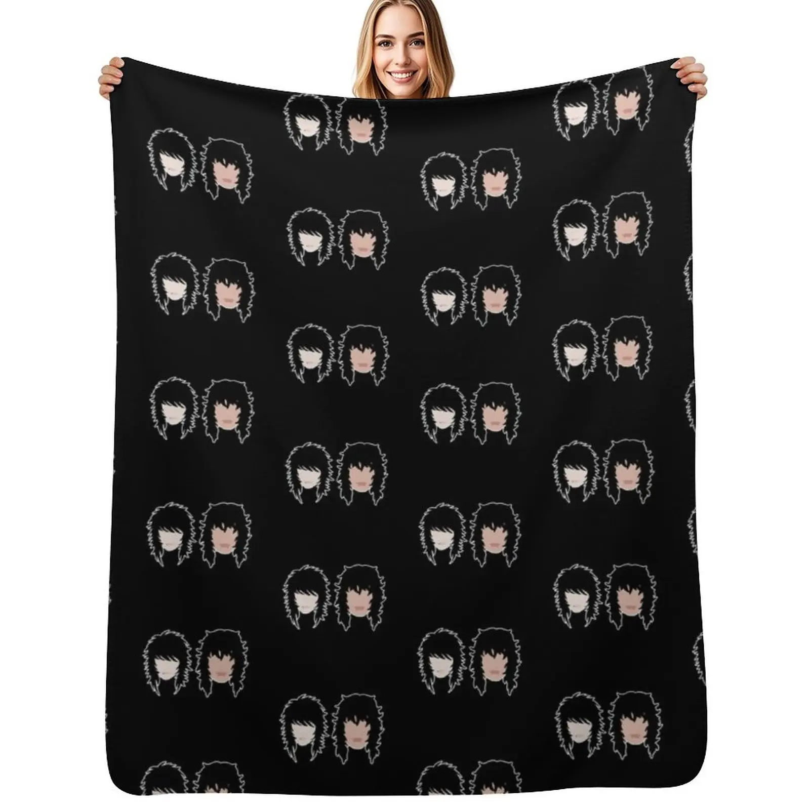 Johnnie Guilbert and Jake Webber Throw Blanket Machine Washable Soft Warm Blanket