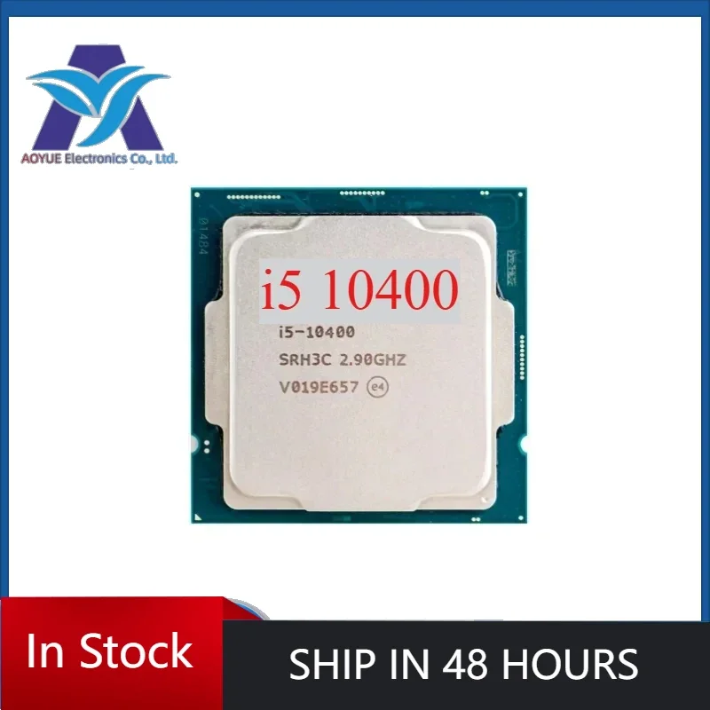 1pcs Intel Core i5-10400 i5 10400 2.9 GHz Six-Core Twelve-Thread CPU Processor L2=1.5M L3=12M 65W LGA 1200