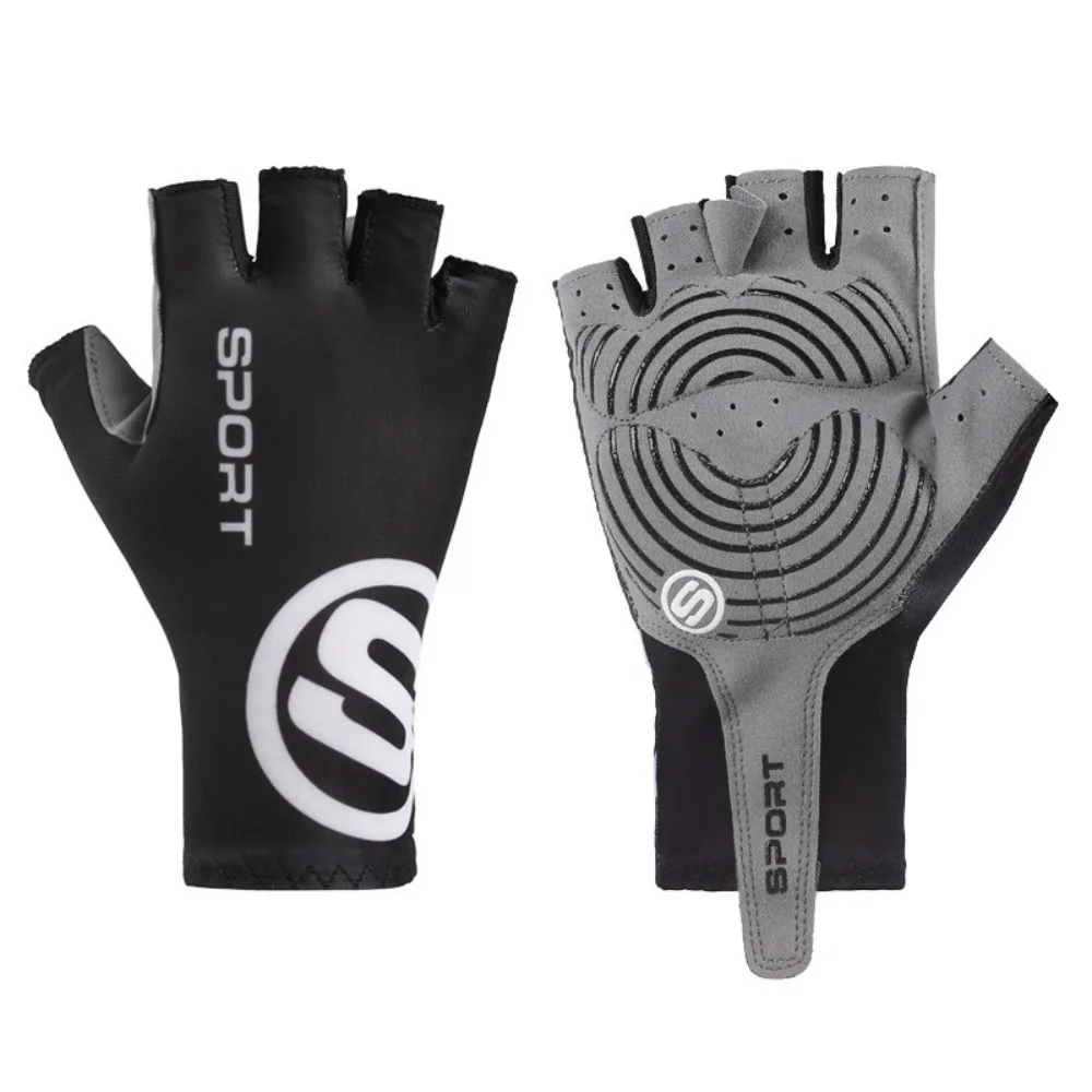 

1Pair Sun Protection Half-Finger Cycling Glove Breathable Non Slip Driving Gloves Wear-Resistant Palm Protection