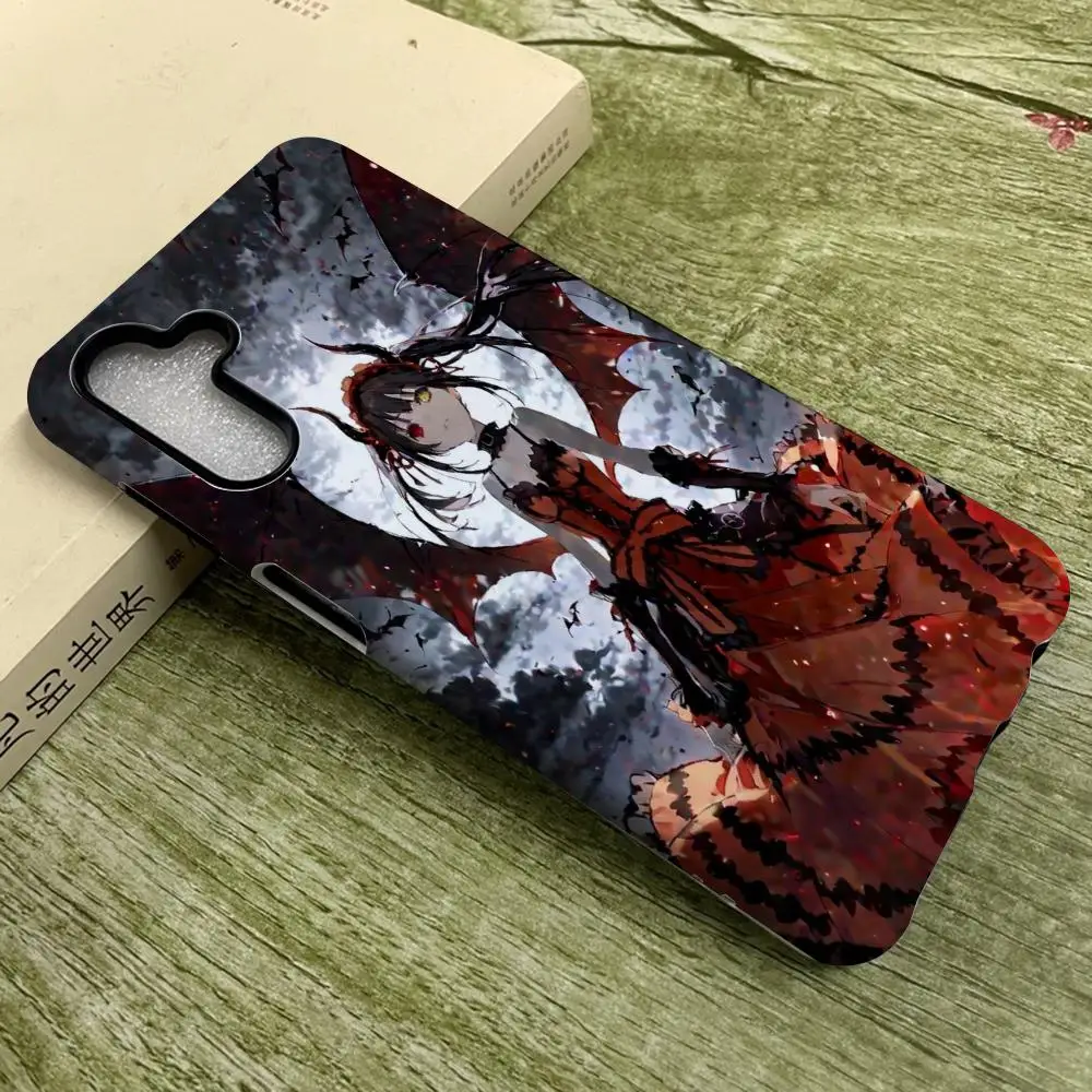 

Kurumi Tokisaki Phone Case For SamsungS25 Film Shell GalaxyS24Ultra 23plus S22 21 A56 36 26 16 Luxury Double Layer Cover