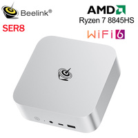 Beelink SER8 Powerfull AI PC AMD Ryzen 7 8845HS Mini PC 32G DDR5 1T NVME PCIe4.0 SSD USB4.0 2.5Gbps Desktop Gaming Computer