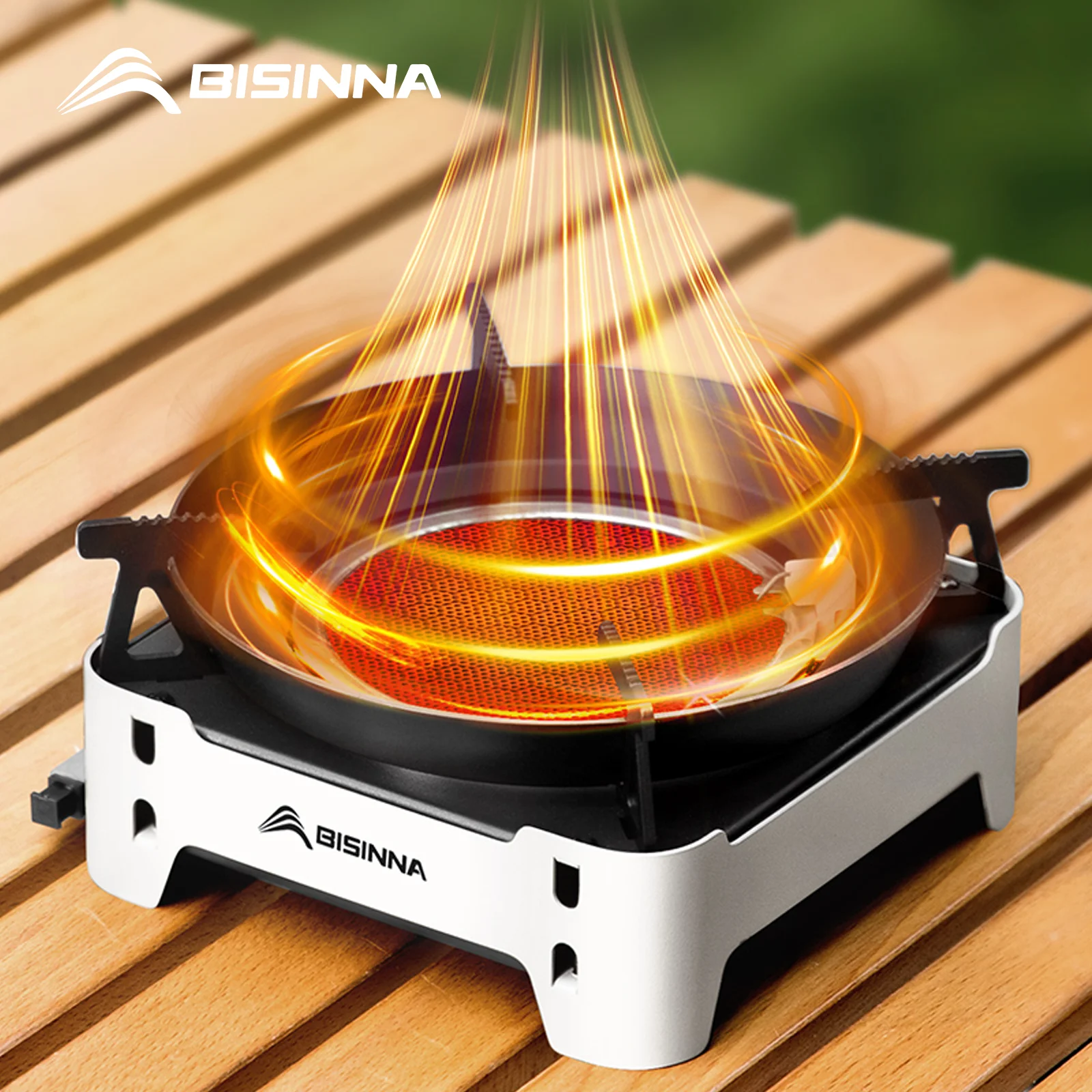

Газовая плита BISINNA для кемпинга, 3600 Вт, мощная инфракрасная, портативная, легкая, разборная, для пикника и походов на природе