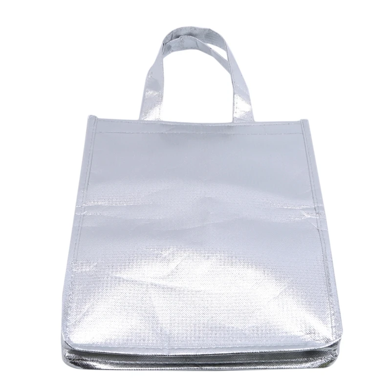 1 pz sacchetti di stoccaggio del ghiaccio in foglio di alluminio borsa termica per alimenti da spiaggia isolata scatole da esterno durevoli borsa
