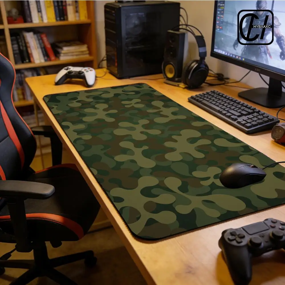 

Mousepad New Computer HD XXL Mouse Mat MousePads Camouflage Natural Rubber Anti-slip Carpet Laptop Gamer Mouse Mat HYBXXC