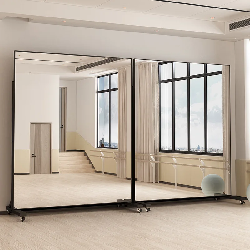 

dance mirror oversized full body dressing dancing yoga fitness dance studio floor-to-ceiling full body mirror
